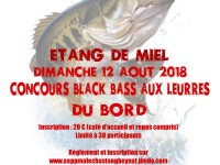 Concours pêche du black bass à Miel